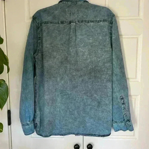 32 BAR BLUES Men’s size M denim dyed and twilled indigo, mixed with light blue - Picture 2 of 7